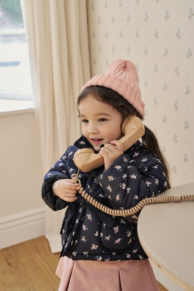Momo Ann - Korean Children Fashion - #kidsstore - Ribbon Padding Jacket - 11