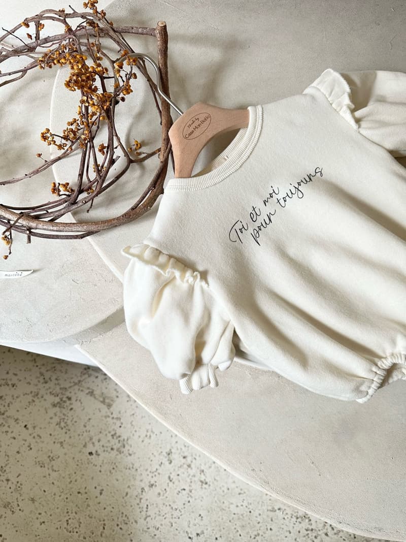 Monbebe - Korean Baby Fashion - #onlinebabyshop - You Me Cotton Bodysuit - 4