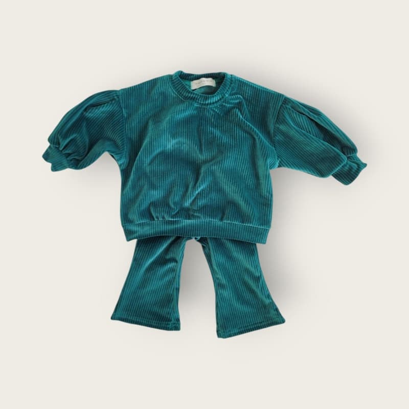 Moran - Korean Children Fashion - #kidzfashiontrend - Soft Bootcut Top Bottom Set - 4