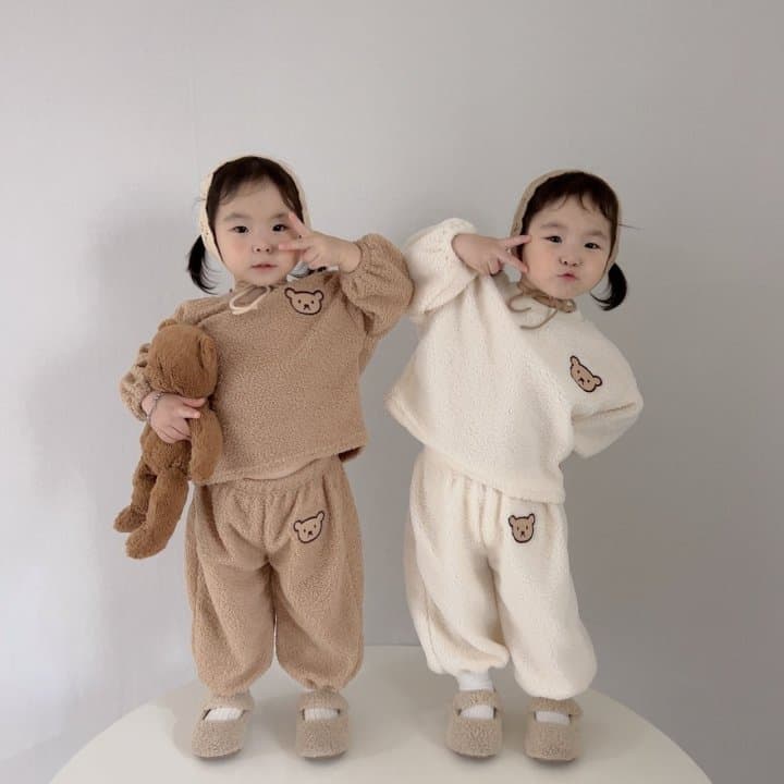 Moran - Korean Children Fashion - #designkidswear - Dumble Bear Set - 2