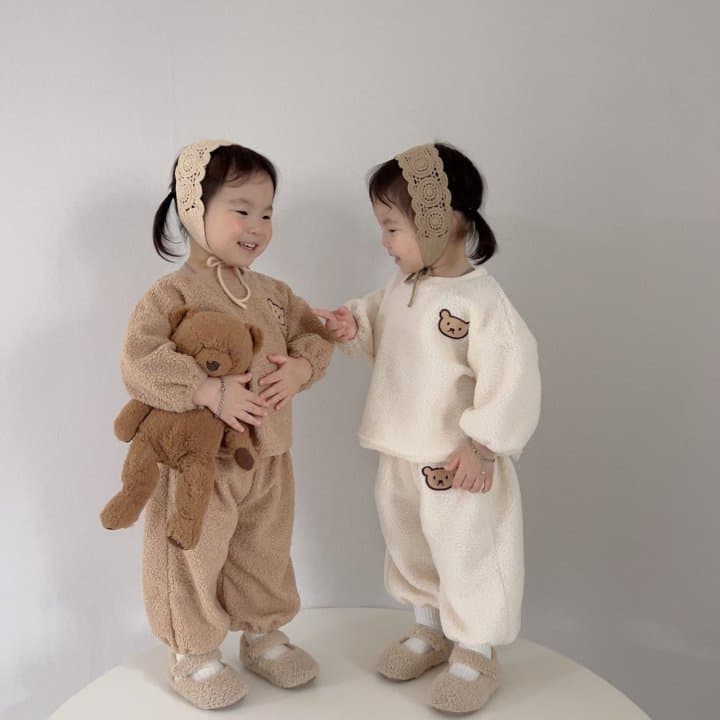 Moran - Korean Children Fashion - #kidsshorts - Dumble Bear Set - 5