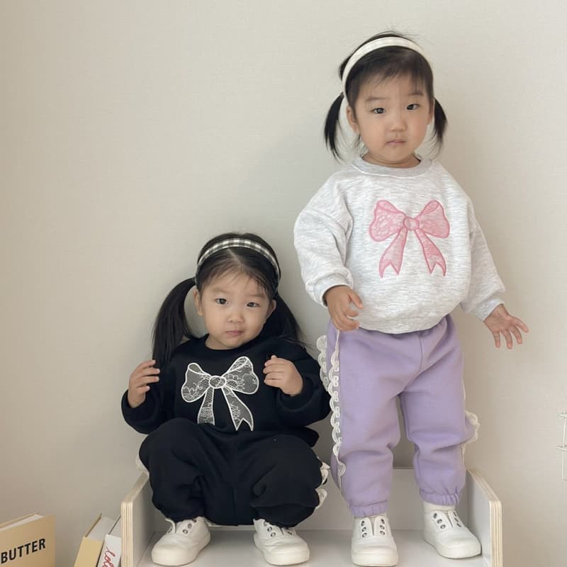 Moran - Korean Children Fashion - #littlefashionista - Ribbon Sweatshirt - 10