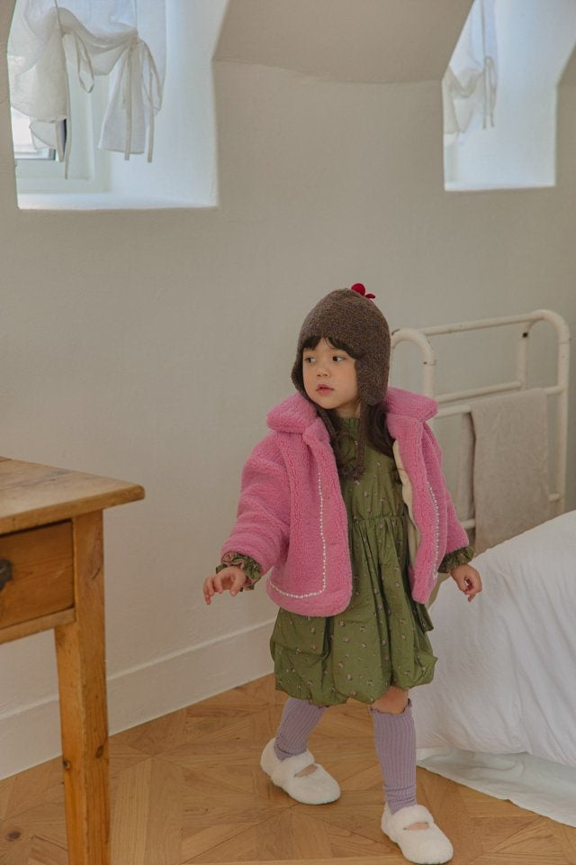 Mumunbaba - Korean Children Fashion - #designkidswear - Pearl Dumble Jacket - 6