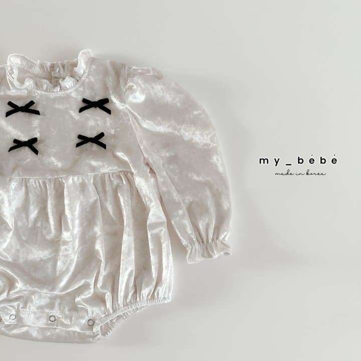 My Bebe - Korean Baby Fashion - #babygirlfashion - Velvet Ruffle Suit - 7
