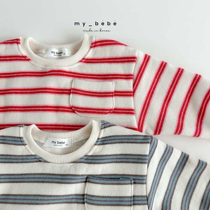 My Bebe - Korean Children Fashion - #childrensboutique - Single-line Sweatshirt - 3