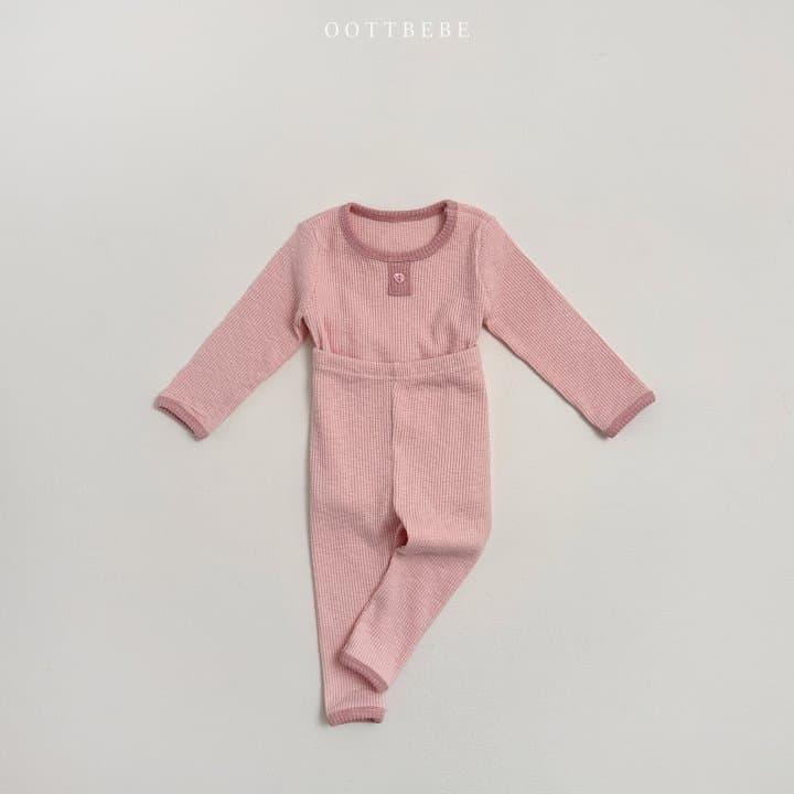 My Bebe - Korean Children Fashion - #toddlerclothing - Peach Love Easywear - 3