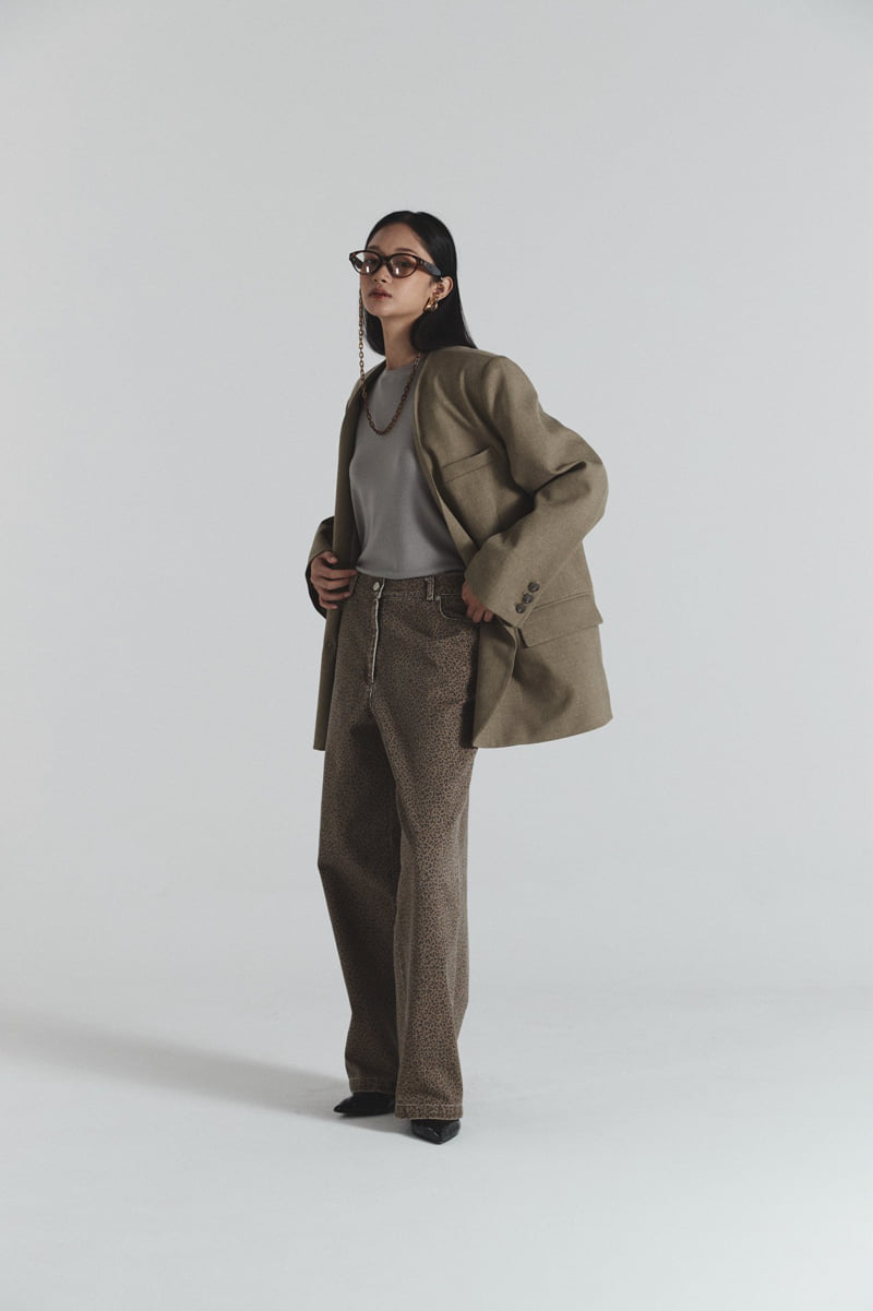 Neroli36 - Korean Women Fashion - #womensfashion - Leopard Loose Pants - 8