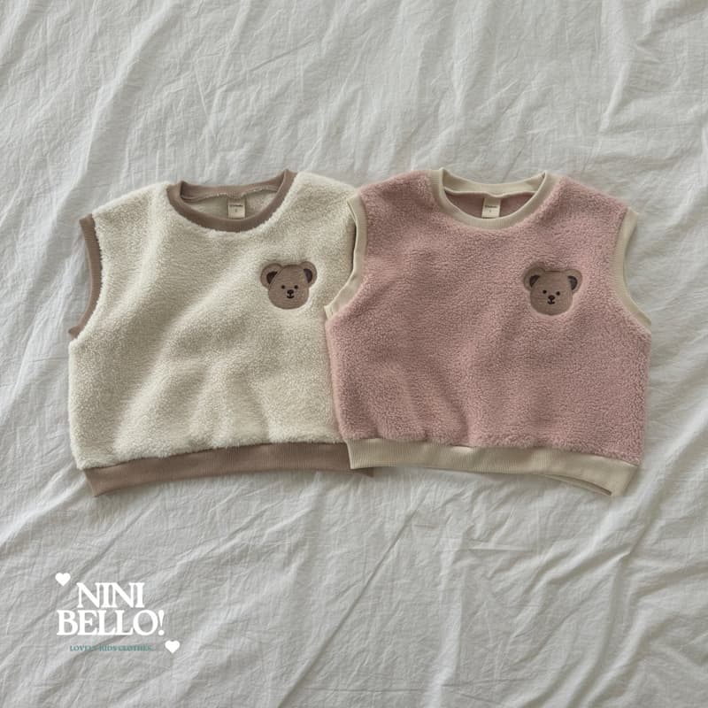 Ninibello - Korean Baby Fashion - #babygirlfashion - Soft Embroidery Bear Set - 3