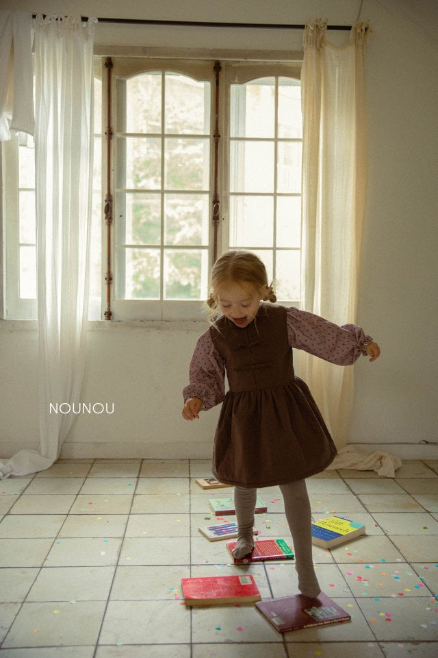 Nounou - Korean Children Fashion - #prettylittlegirls - Winter Ribbon Dress - 4