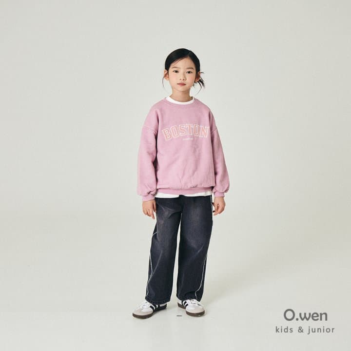 O Wen - Korean Children Fashion - #childofig - Boston Brushed Sweatshirt (with Mom)