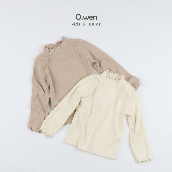 O Wen - Korean Children Fashion - #fashionkids - Flattering Fleece Mock Neck Tee - 8