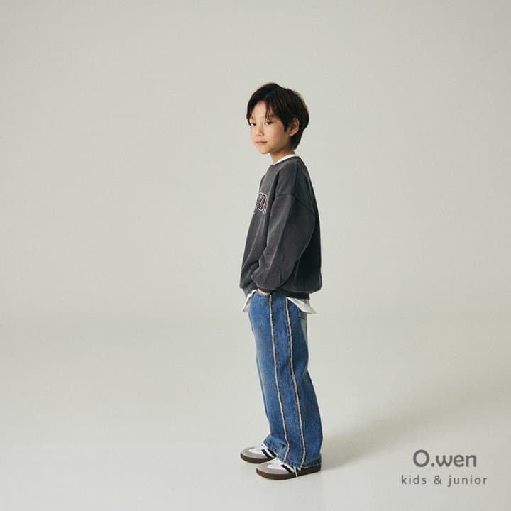 O Wen - Korean Children Fashion - #kidsshorts - Boston Brushed Sweatshirt (with Mom) - 6