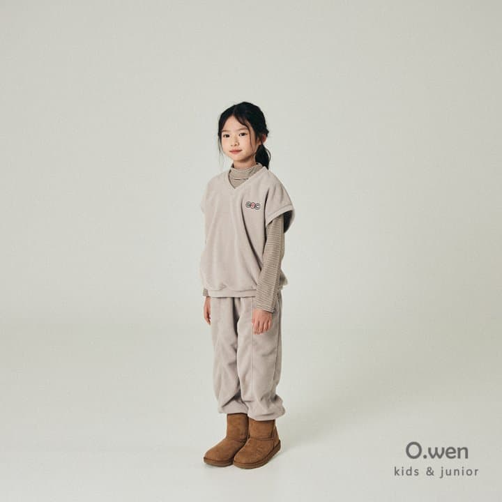 O Wen - Korean Children Fashion - #littlefashionista - Super Fleece Pintuck Jogger Pants - 2