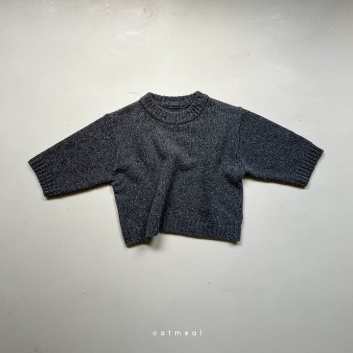 Oatmeal - Korean Children Fashion - #magicofchildhood - Seed Round Knit Sweater - 5