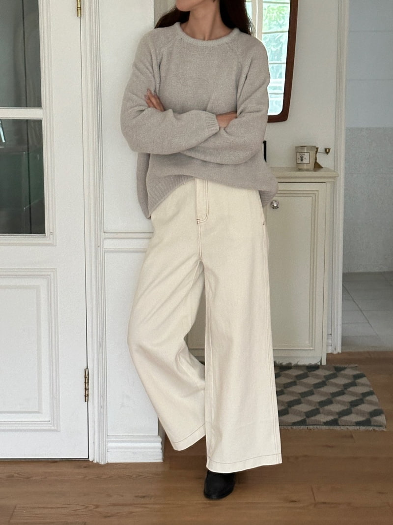 Ohao - Korean Women Fashion - #momslook - Chic Knit Pullover - 7