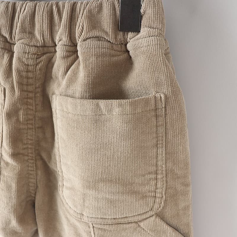 Olive denim - Korean Children Fashion - #designkidswear - Corduroy Back Pocket Pants - 11