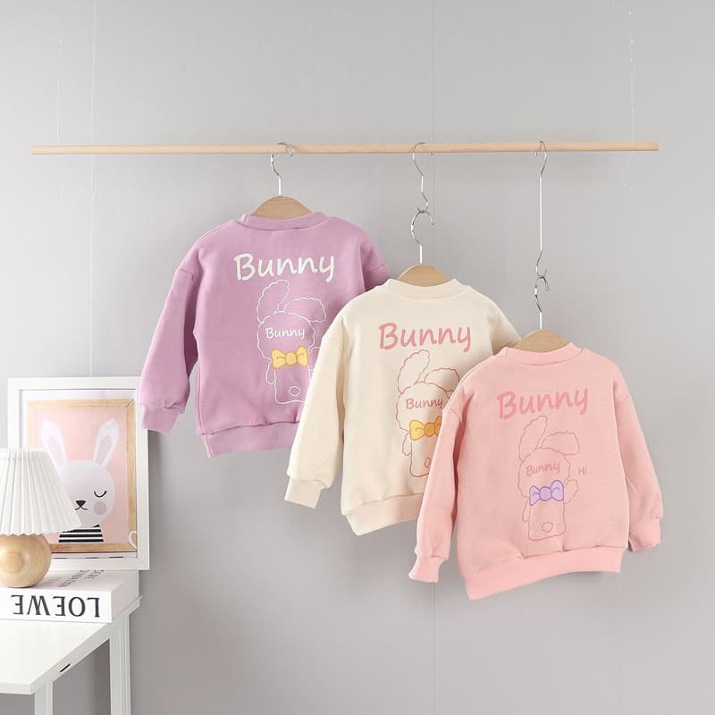 Olive denim - Korean Children Fashion - #magicofchildhood - Doll Bunny Tee - 3