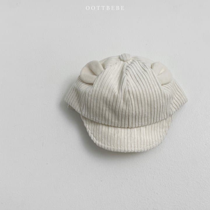 Oott Bebe - Korean Children Fashion - #childofig - Corduroy Bear Cap