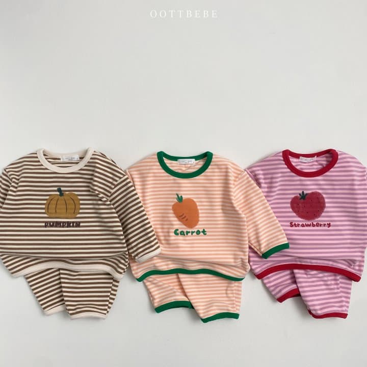 Oott Bebe - Korean Children Fashion - #childrensboutique - Veggie Top Bottom Set - 4