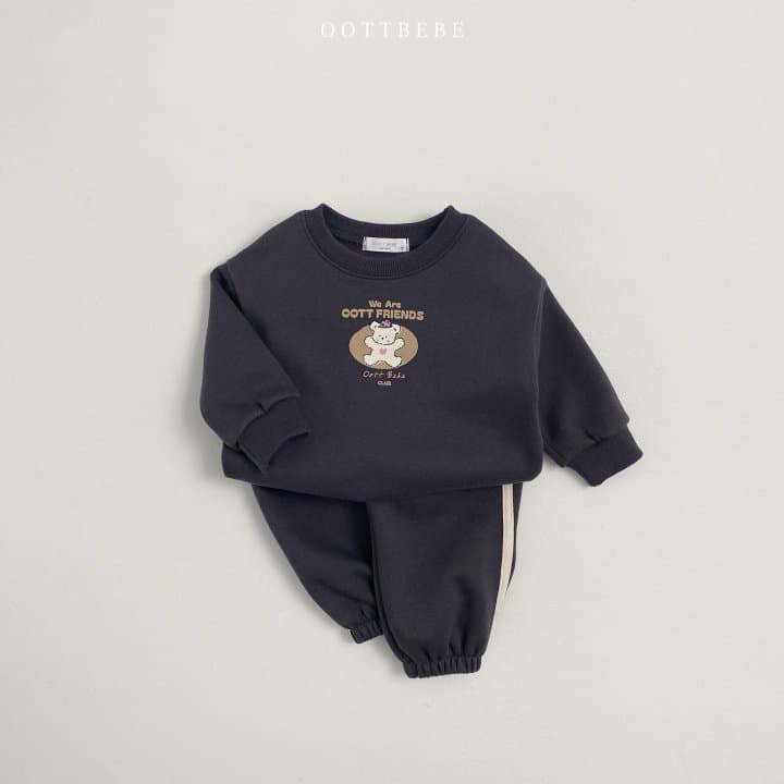 Oott Bebe - Korean Children Fashion - #discoveringself - Oott Friends Top Bottom Set - 4