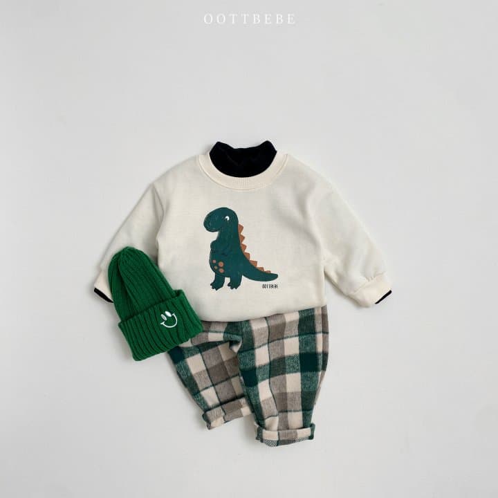 Oott Bebe - Korean Children Fashion - #fashionkids - Dino Sweatshirts