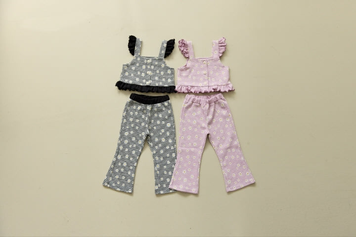 Orange Mom - Korean Children Fashion - #todddlerfashion - Jacquard Flare Trousers - 4