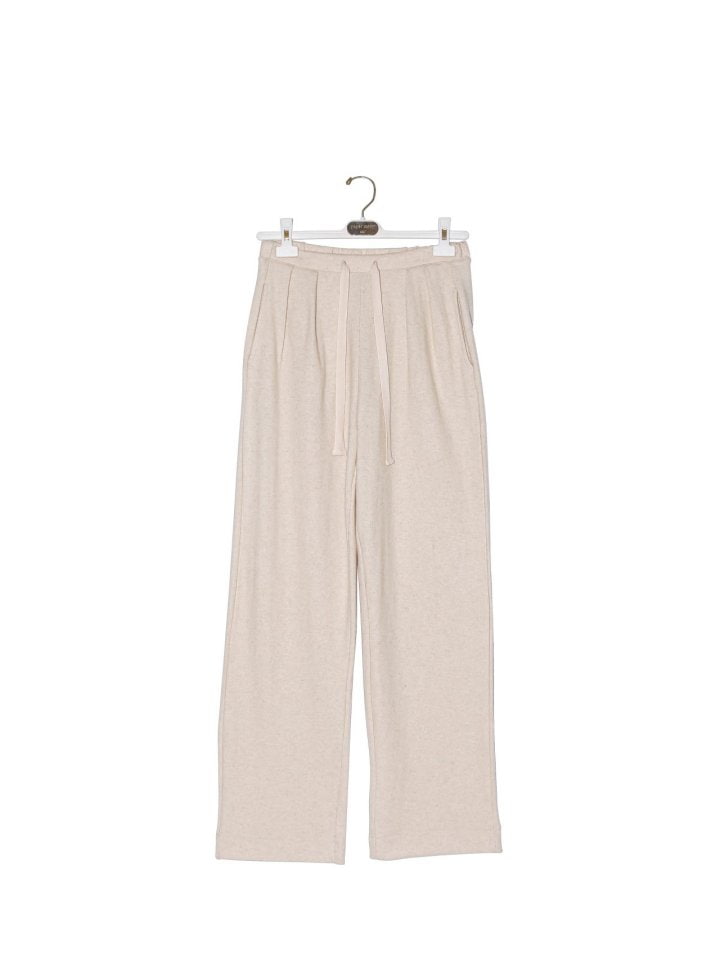 Paper Moon - Korean Women Fashion - #momslook - Wool Two Pintuck Lounge Trousers - 5