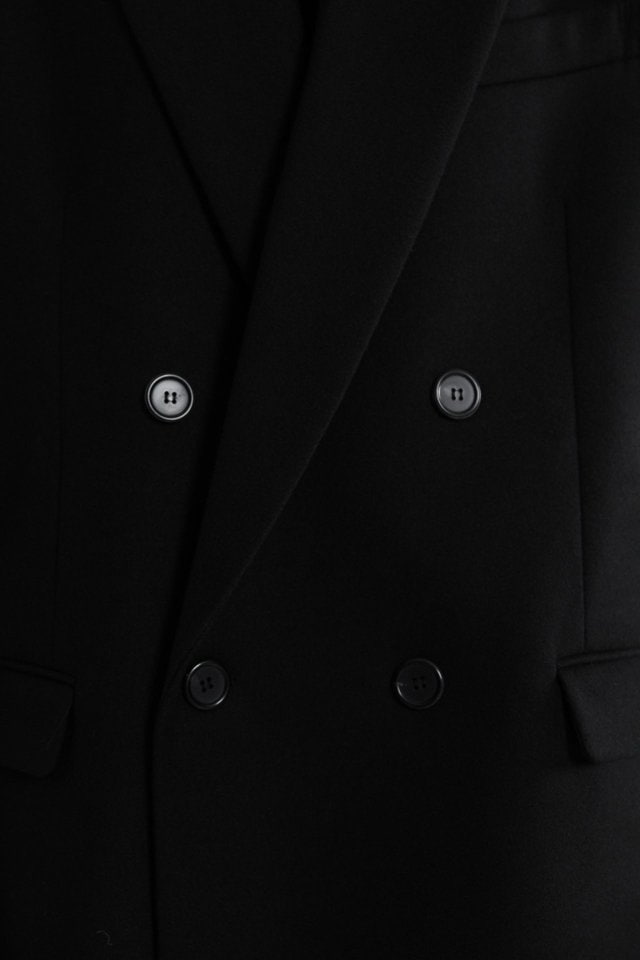 Paper Moon - Korean Women Fashion - #womensfashion - Wool Peaked Lapel Double Breasted Oversized Blazer - 2