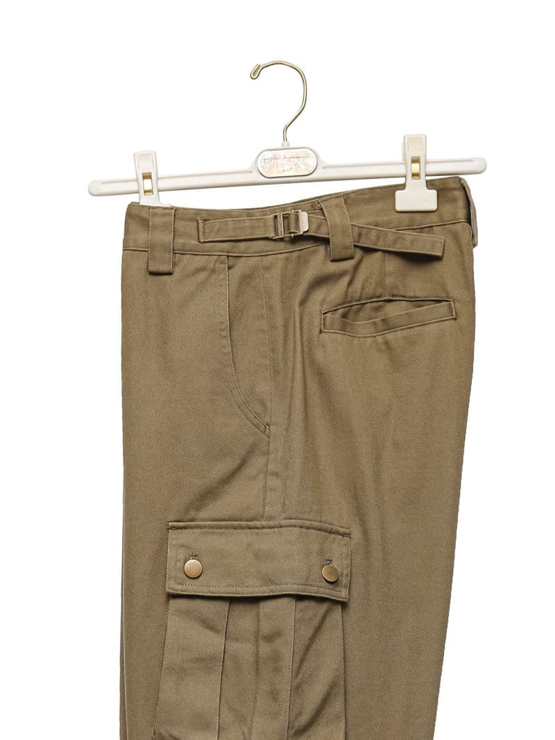Paper Moon - Korean Women Fashion - #womensfashion - Three Pocket Snap Button Detail Cargo Wide Trousers - 10