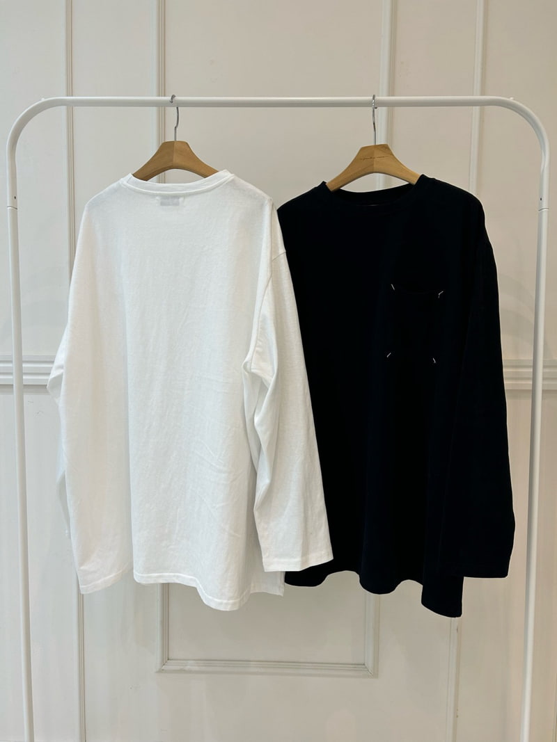 Pearls room - Korean Women Fashion - #thelittlethings - Pocket Long Tee - 8