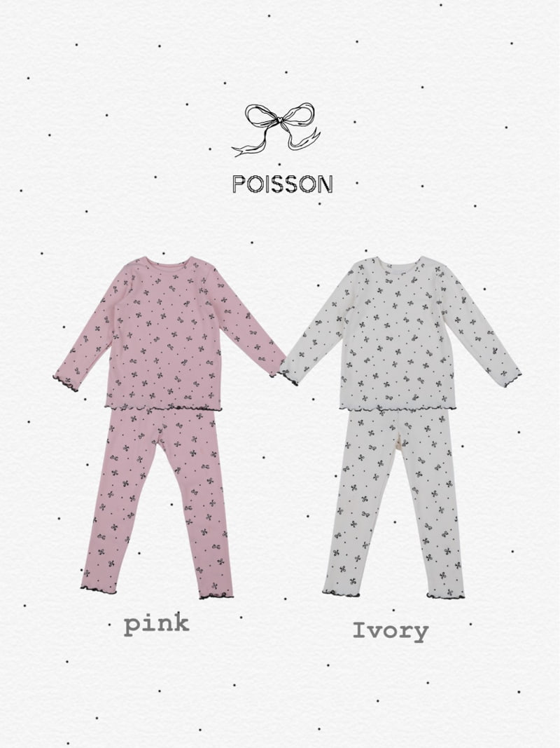 Poisson - Korean Children Fashion - #kidsstore - Ribbon Pajamas - 11