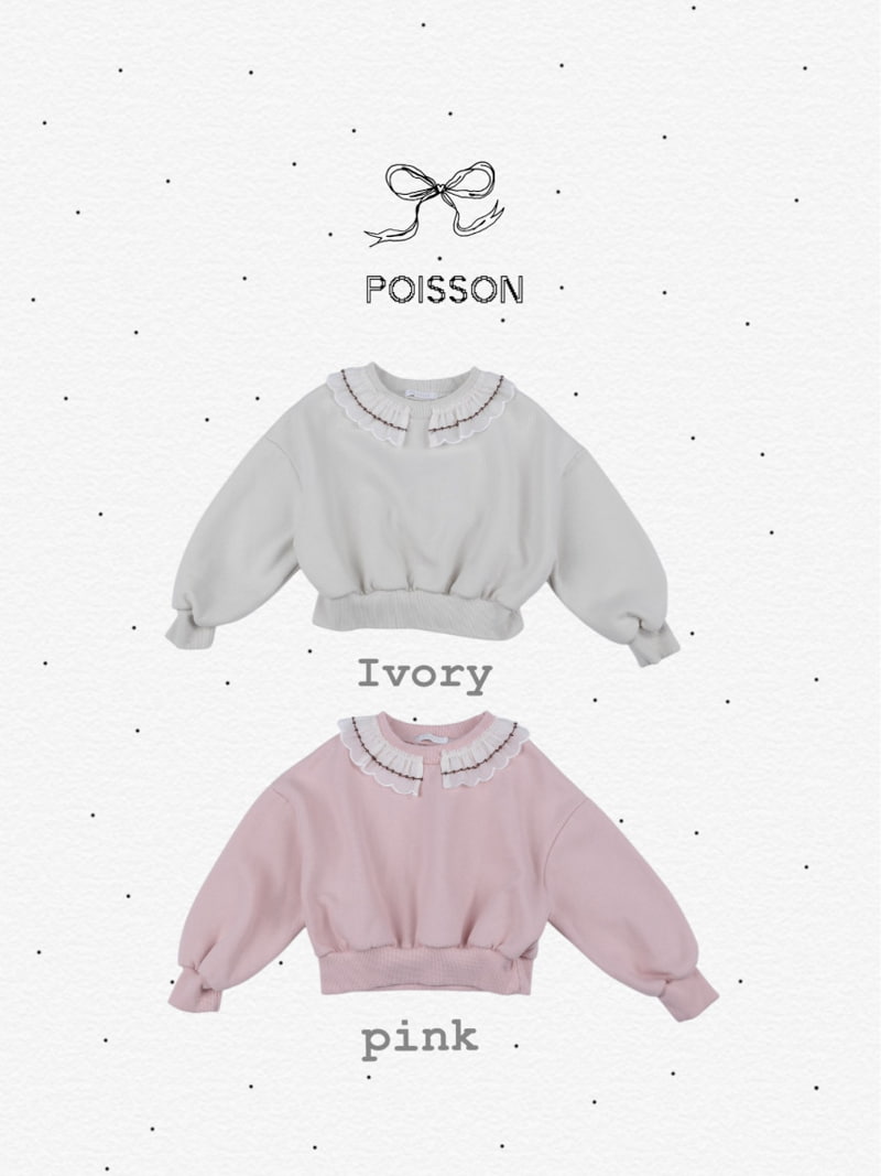 Poisson - Korean Children Fashion - #todddlerfashion - Frill Collar Sweatshirt - 11