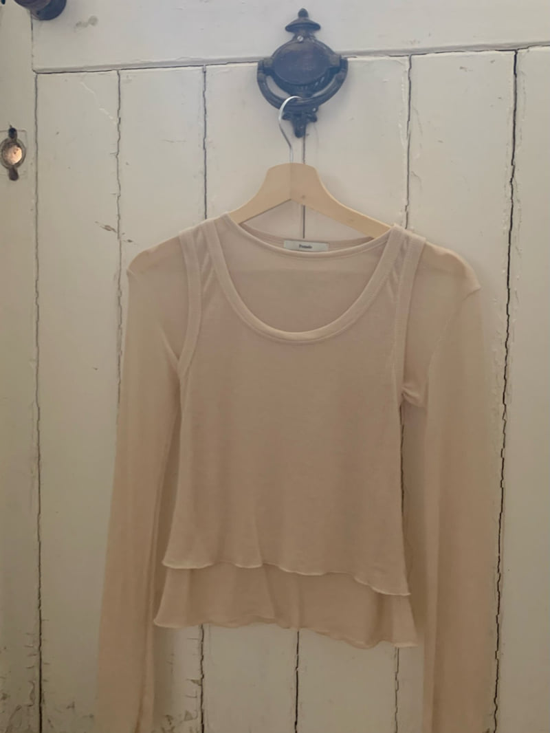 Pomelo - Korean Women Fashion - #womensfashion - Netty Layered Tee - 7