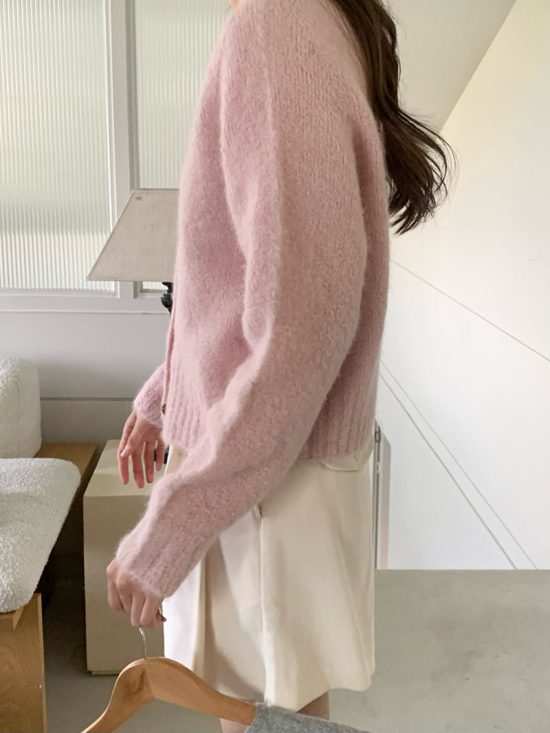 Pomelo - Korean Women Fashion - #momslook - Alphaca Wool Wholegarment Cardigan - 4