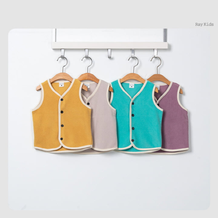 Raykids - Korean Children Fashion - #Kfashion4kids - Fleece Sleeping Vest