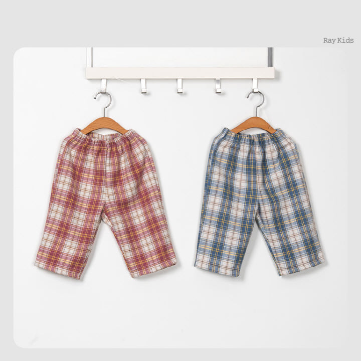 Raykids - Korean Children Fashion - #designkidswear - Marco Check Pants