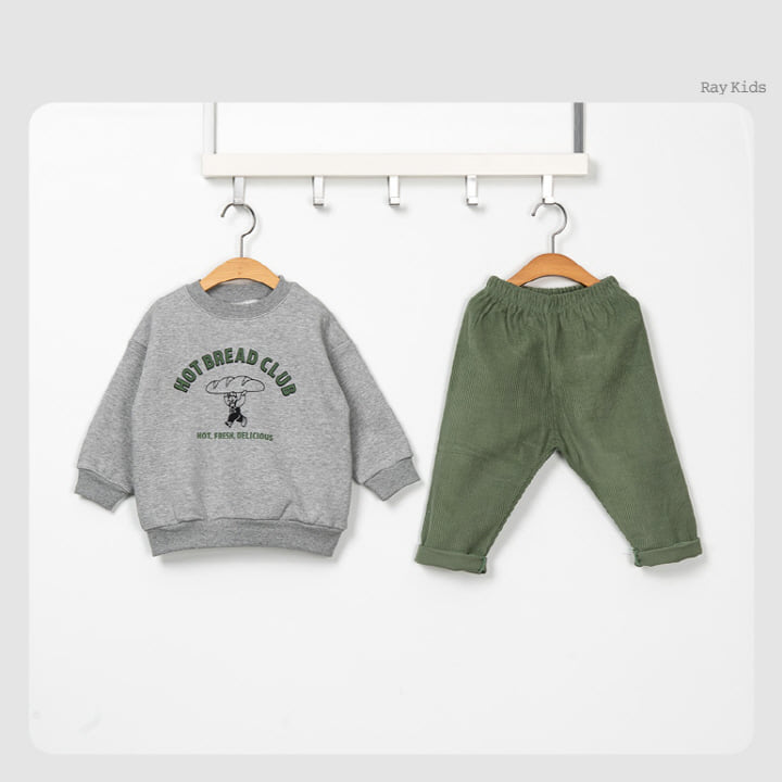 Raykids - Korean Children Fashion - #toddlerclothing - Bread Pang Pang Top Bottom Set - 4