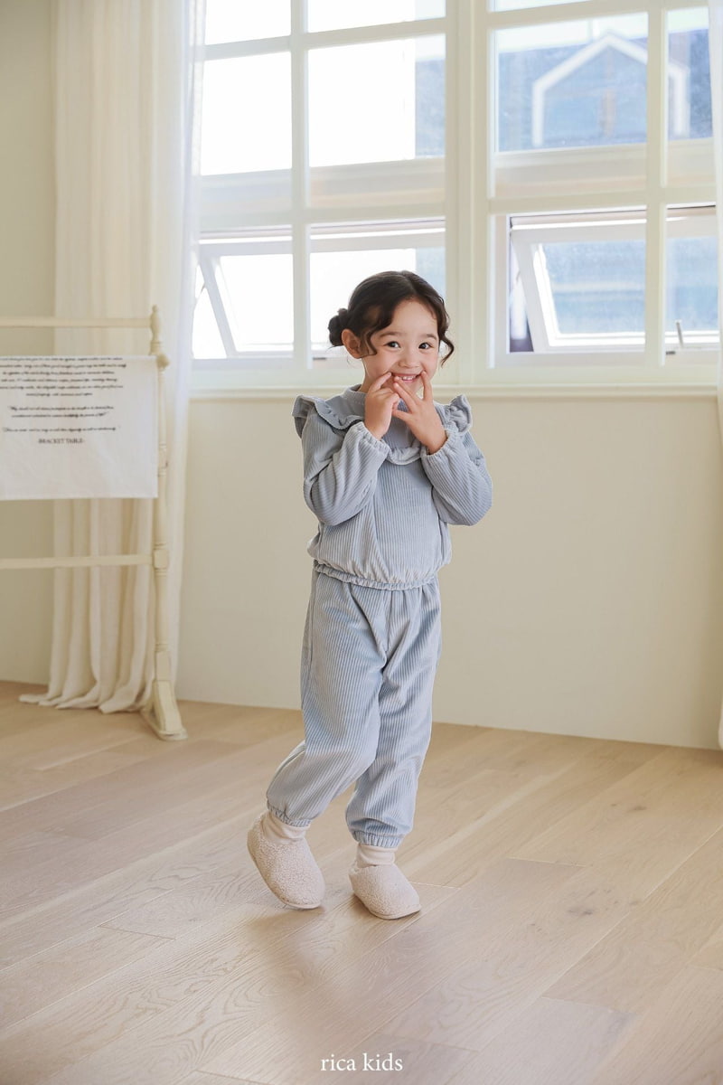 Rica - Korean Children Fashion - #kidzfashiontrend - Mink Top Bottom Set - 7