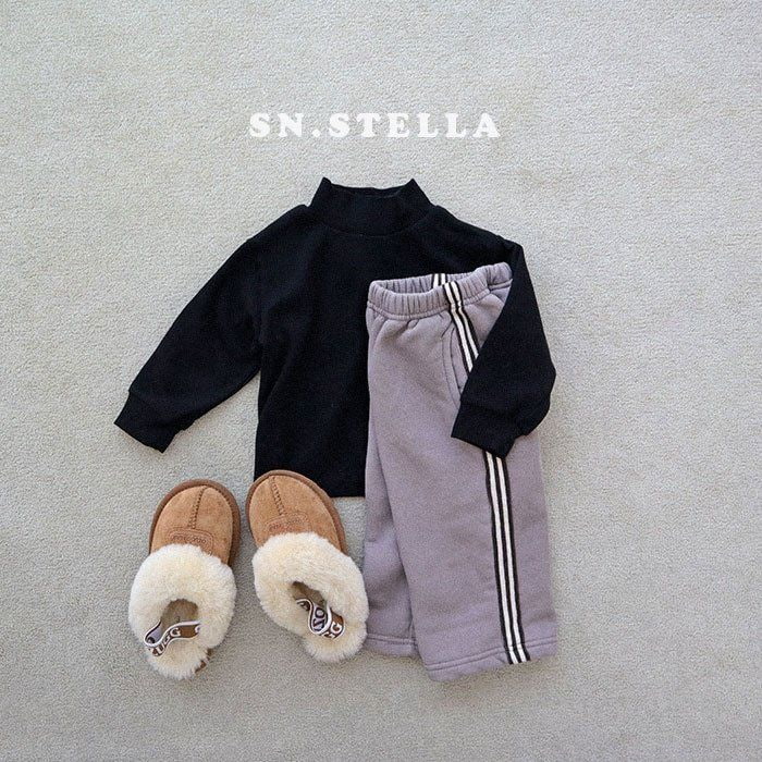 SN - Korean Children Fashion - #fashionkids - Peach Half Turtleneck Tee - 8