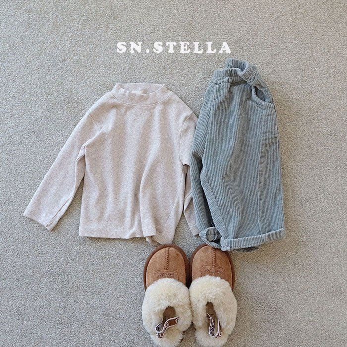 SN - Korean Children Fashion - #littlefashionista - Semi Neck Tee - 6