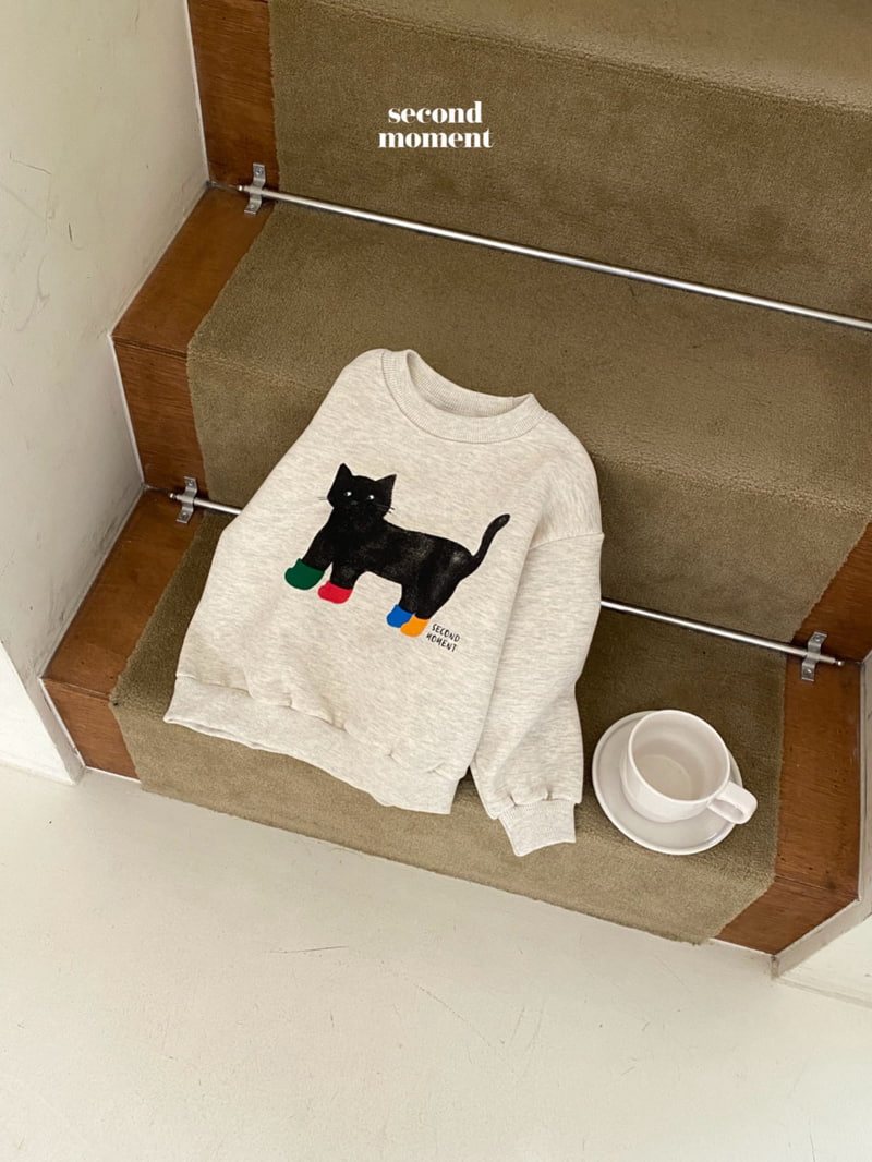 Second Moment - Korean Children Fashion - #minifashionista - Cat Sweatshirt - 4