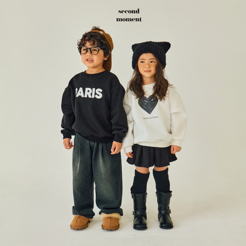Second Moment - Korean Children Fashion - #toddlerclothing - Paris Embroidery Sweatshirt - 10