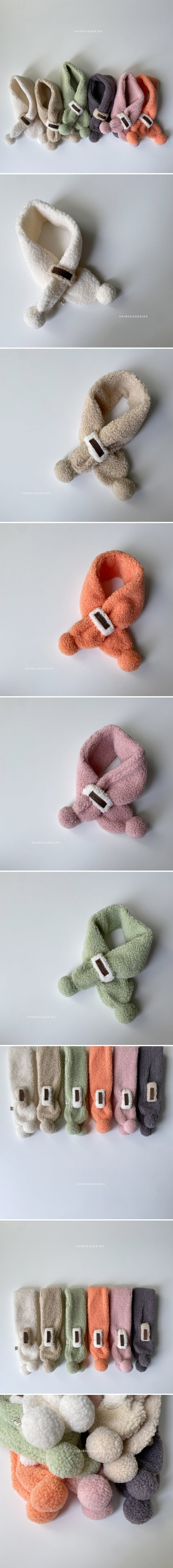 Shinseage Kids - Korean Children Fashion - #designkidswear - Two Tone Muffler