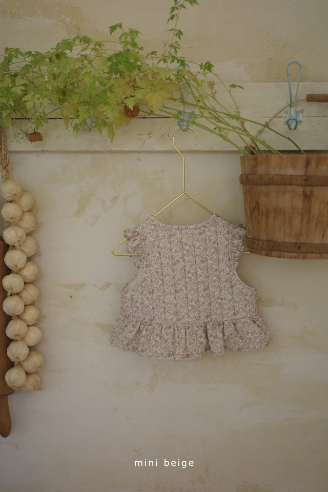 The Beige - Korean Baby Fashion - #babyoutfit - Quilting Vest - 4