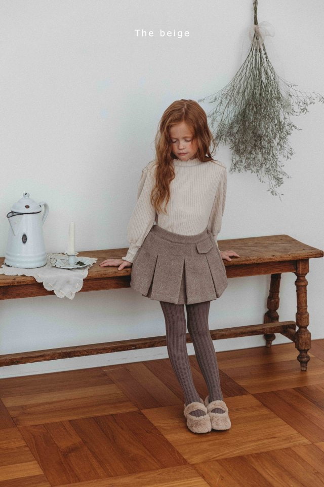 The Beige - Korean Children Fashion - #fashionkids - Pintuck Skirt - 10