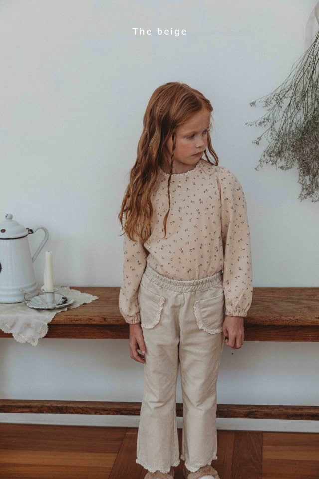 The Beige - Korean Children Fashion - #toddlerclothing - Lace Fleece Tee - 8