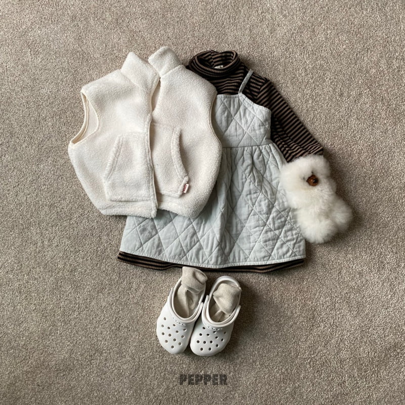 The Pepper - Korean Children Fashion - #childrensboutique - Dia Quilting One-piece - 4