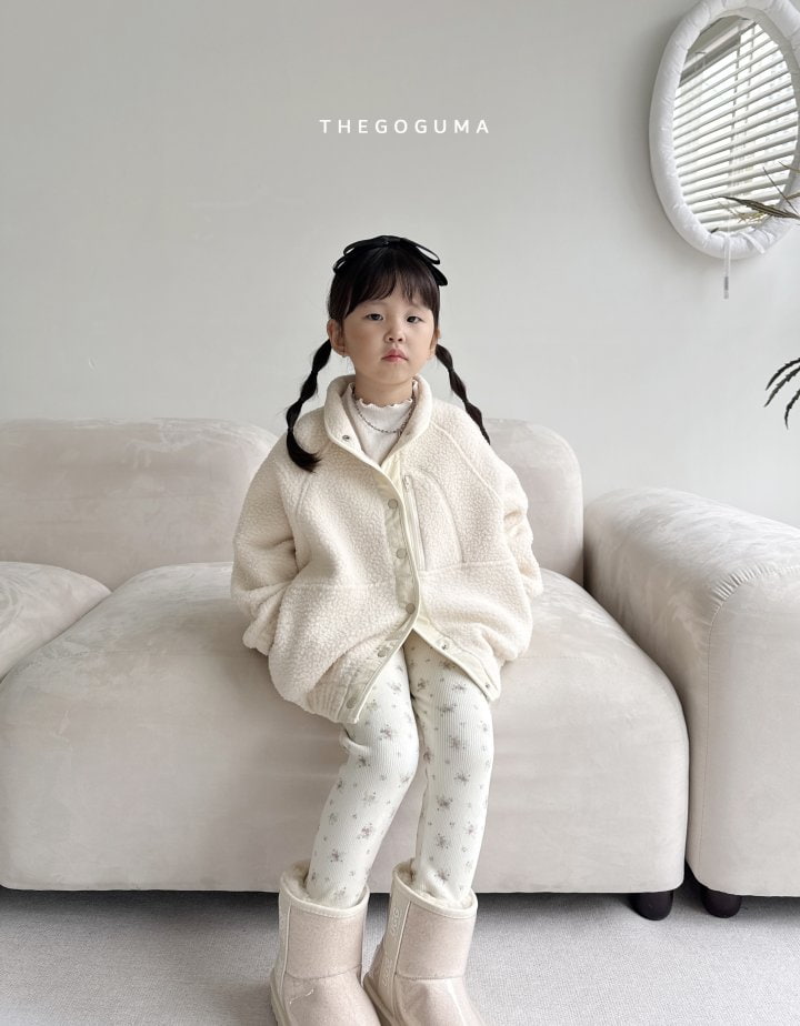 Thegoguma - Korean Children Fashion - #kidzfashiontrend - Jeyy Flower Bonding Leggings - 3