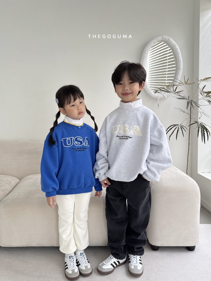 Thegoguma - Korean Children Fashion - #minifashionista - USA Embroidery Sweatshirts