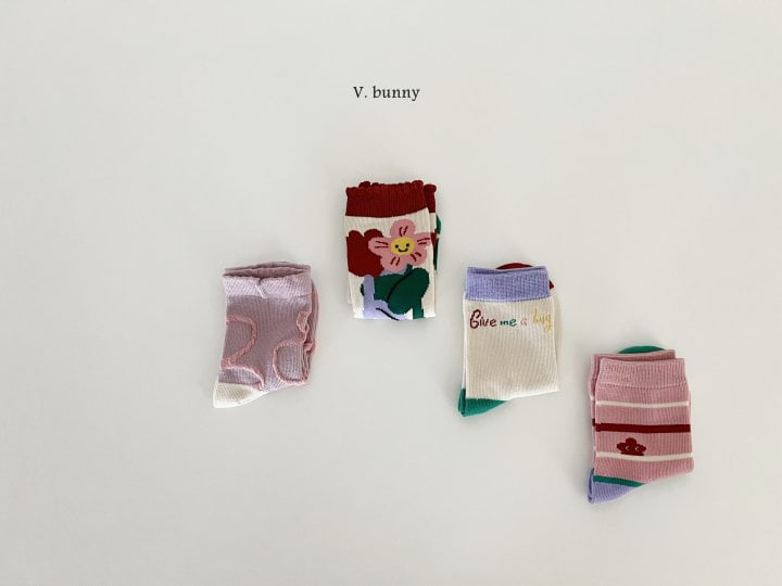 V Bunny - Korean Children Fashion - #prettylittlegirls - Give Me Socks Set - 9